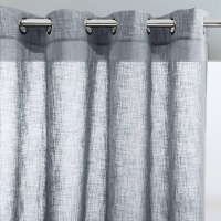 Занавеска С эффектом льна с люверсами Nyong 180 x 140 см синий LA REDOUTE INTERIEURS  фото, kupilegko.ru